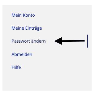 passwort aendern 1 Hilfe - Anleitung Kundeneintrag